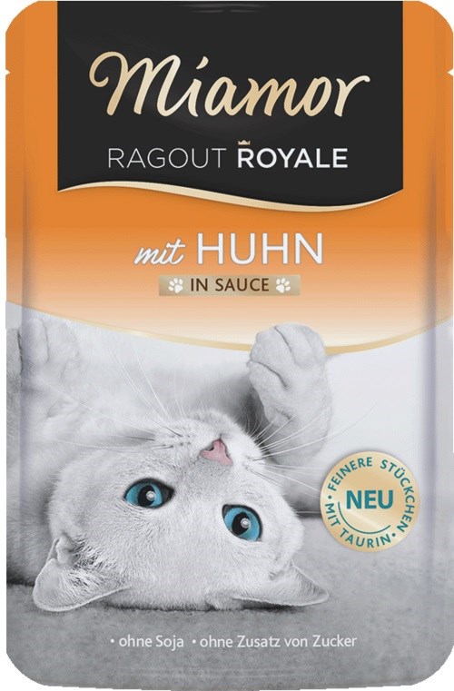 MIAMOR Ragout Royale Piščanec v omaki: mokra hrana za mačke, 100g