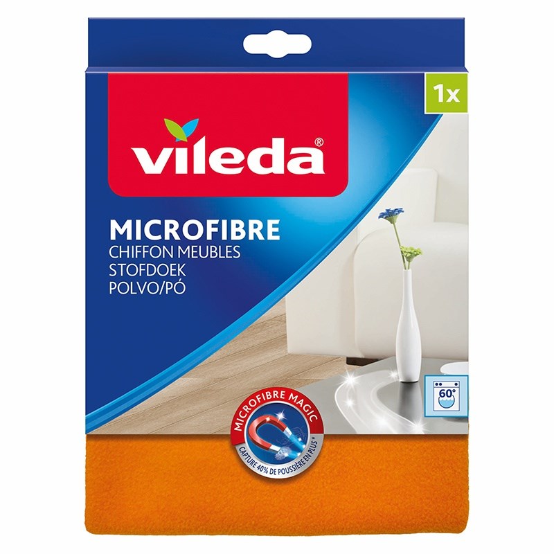 Čistilna krpa VLEDA Microfibre - 40x30 cm, oranžna