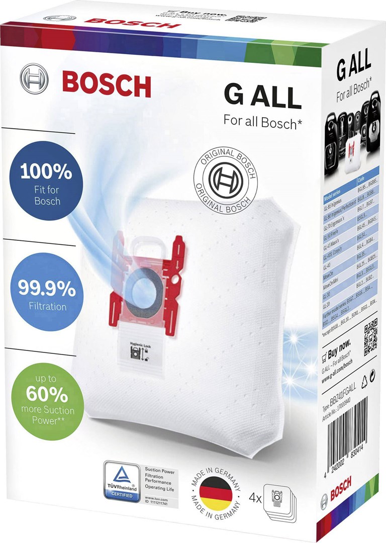 Bosch BBZ41FGALL vrečke za sesalnik (4 kosi)