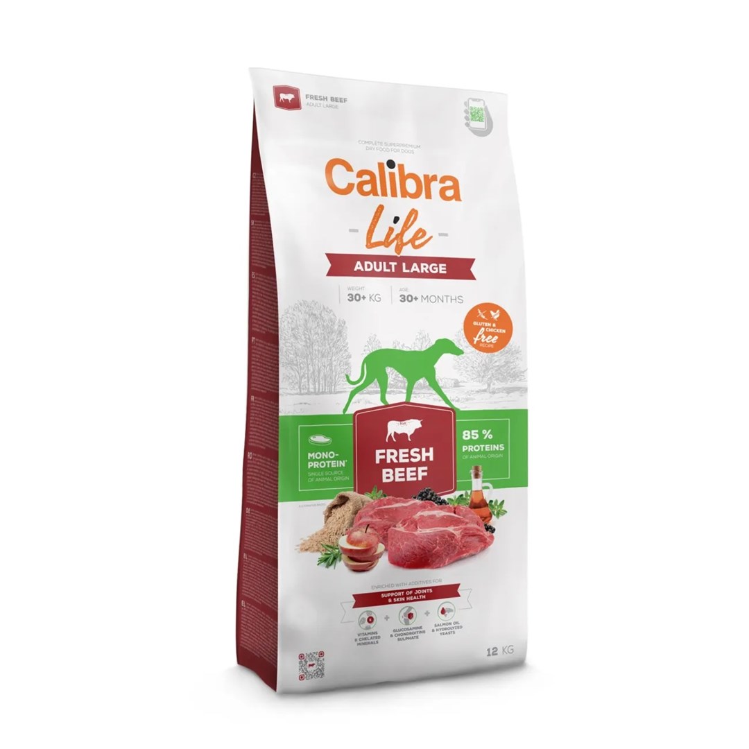 CALIBRA Life Adult Large Sveža govedina za velike pse, 12 kg