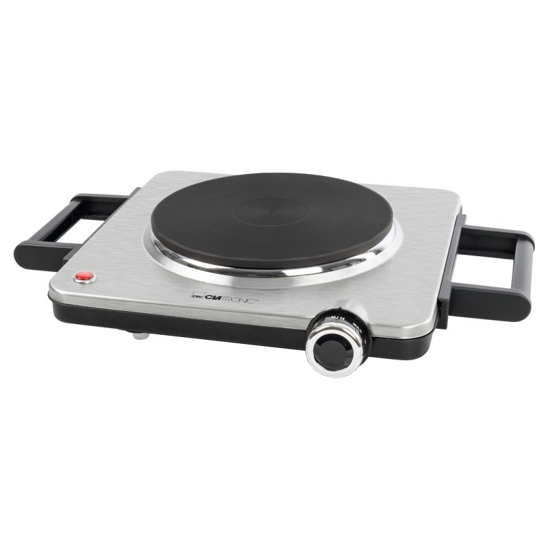 Ploščna kuhalna plošča Clatronic EKP 3788, Črna/Nerjaveče jeklo, 1 kuhalna cona
