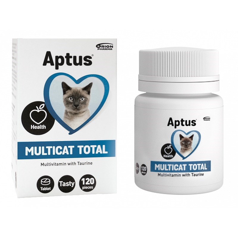 APTUS Multicat Total Multivitamin, prehransko dopolnilo za mačke, 120 kos.