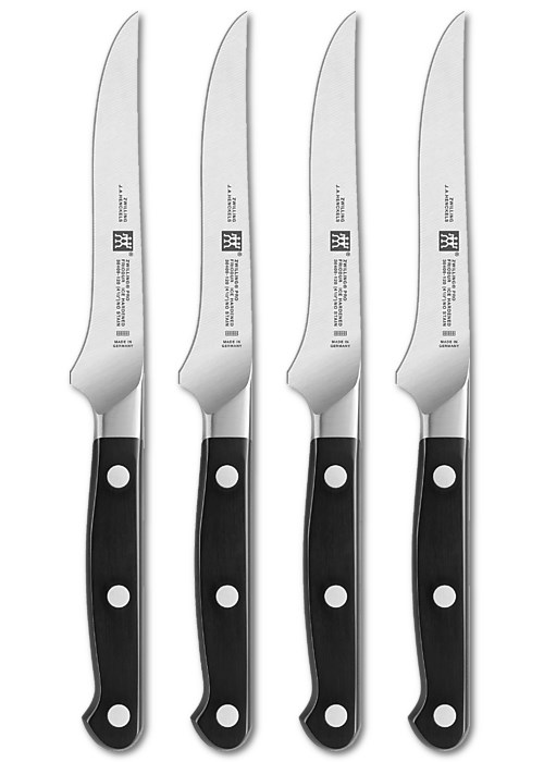 ZWILLING 38430-002-0 kuhinjski nož, komplet 4 kosov, nerjaveče jeklo/črna
