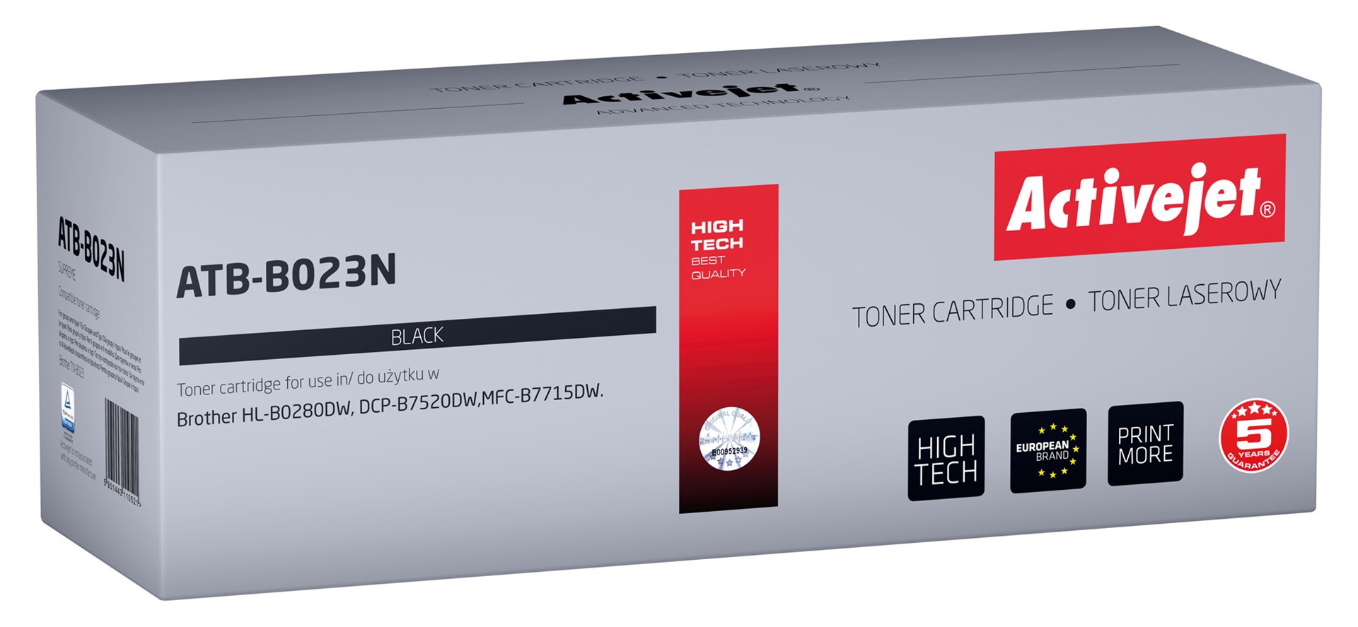 Activejet ATB-B023N toner (nadomestni za Brother TN-B023), Supreme, 2000 strani, črn