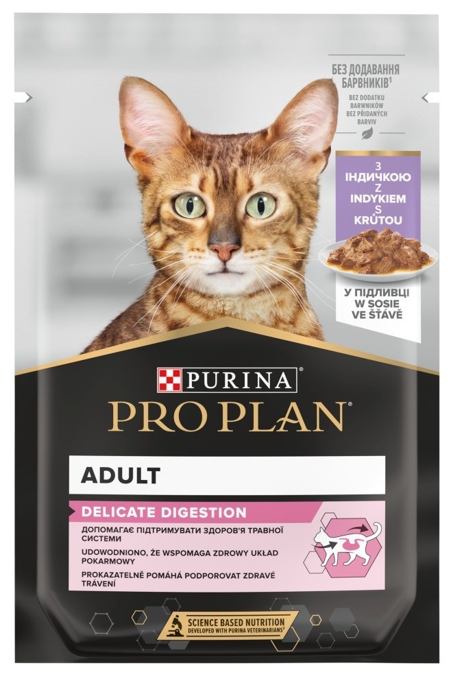 PUI Pro Plan Delicate Nutrisavour 85 g, puran