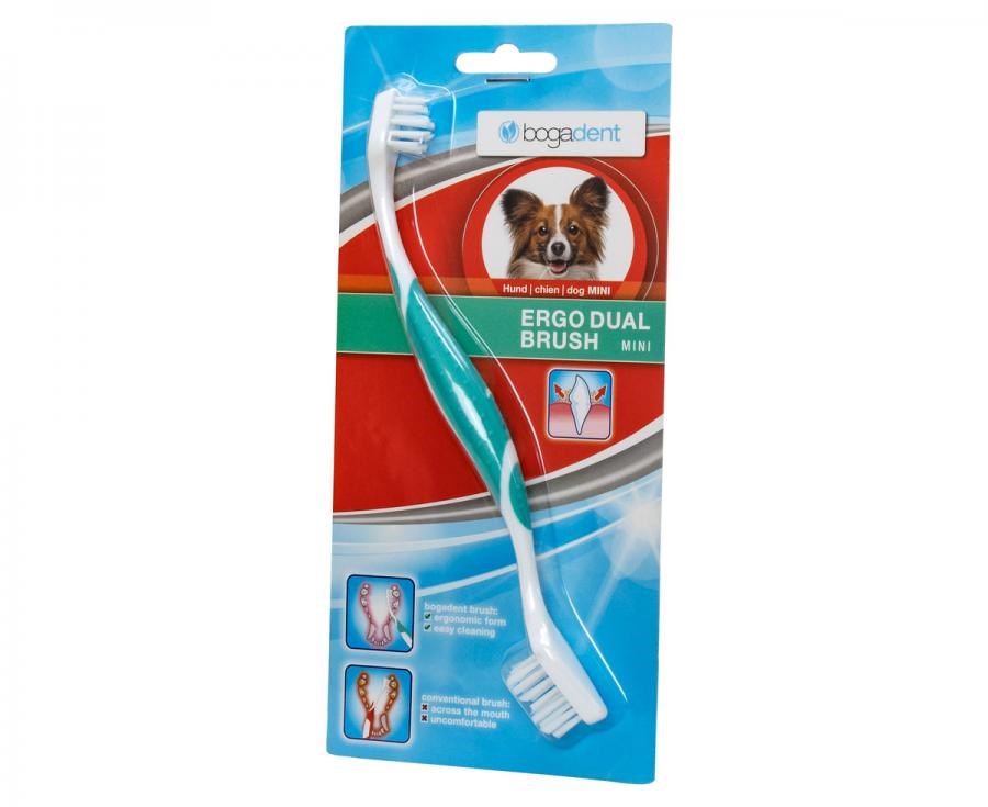 BOGAR Bogadent® Ergo dual ščetka Mini - dvostranska zobna ščetka za pse