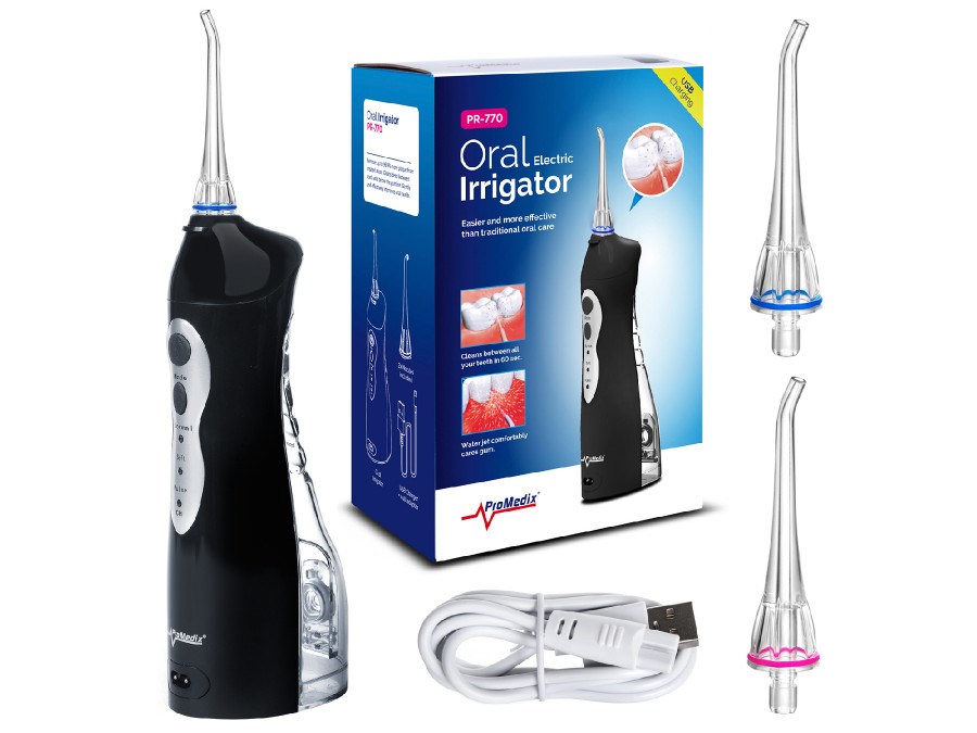 Ustni irigator Promedix PR-770B, 0.16 L, črn