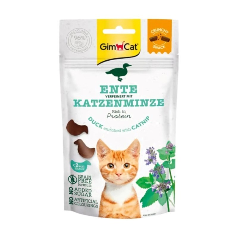GIMCAT Crunchy Snacks Piščanec z meto za mačke, 50g