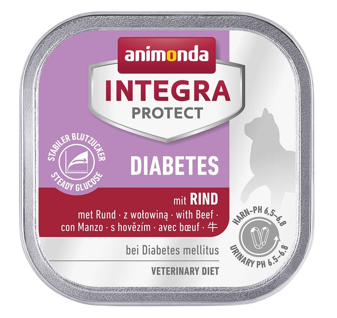 ANIMONDA Integra Protect Diabetes - mokra hrana za mačke s postreženo govedino - 100g