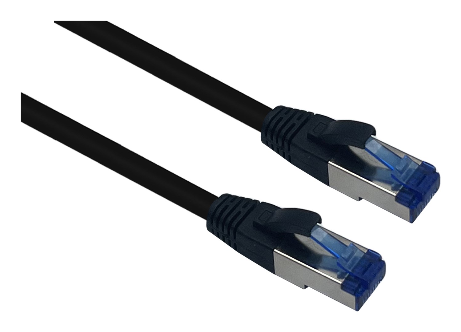 Helos 205592 Omrežni kabel Cat6a S/FTP, črn, 75m