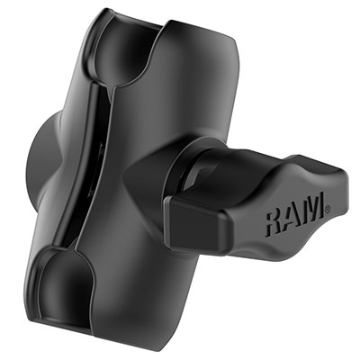 RAM Mounts Nosilec z dvojno vtičnico, aluminij, črn