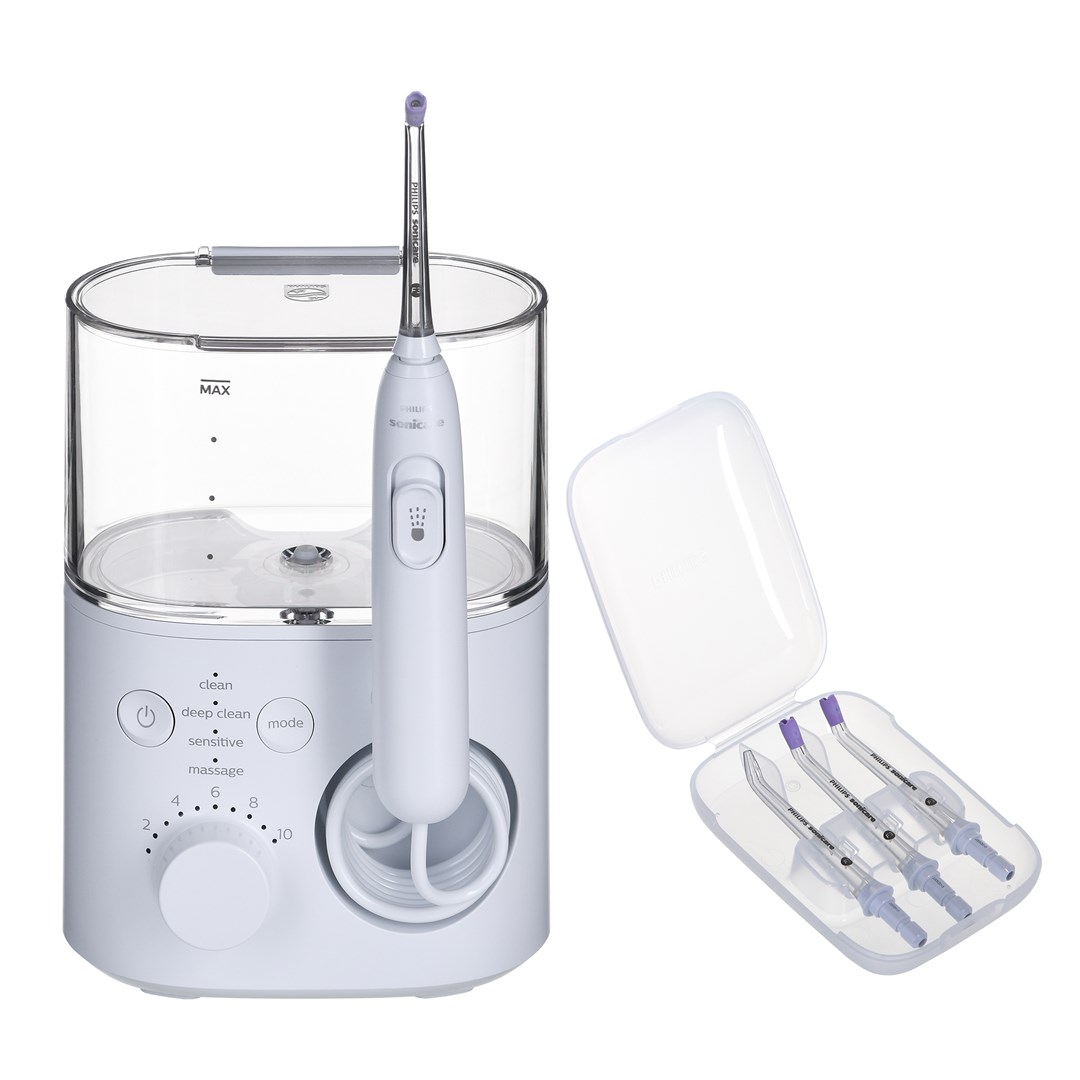 Ustni brizgalnik Philips Power Flosser 7000 HX3911/40, 0.6 L, bel