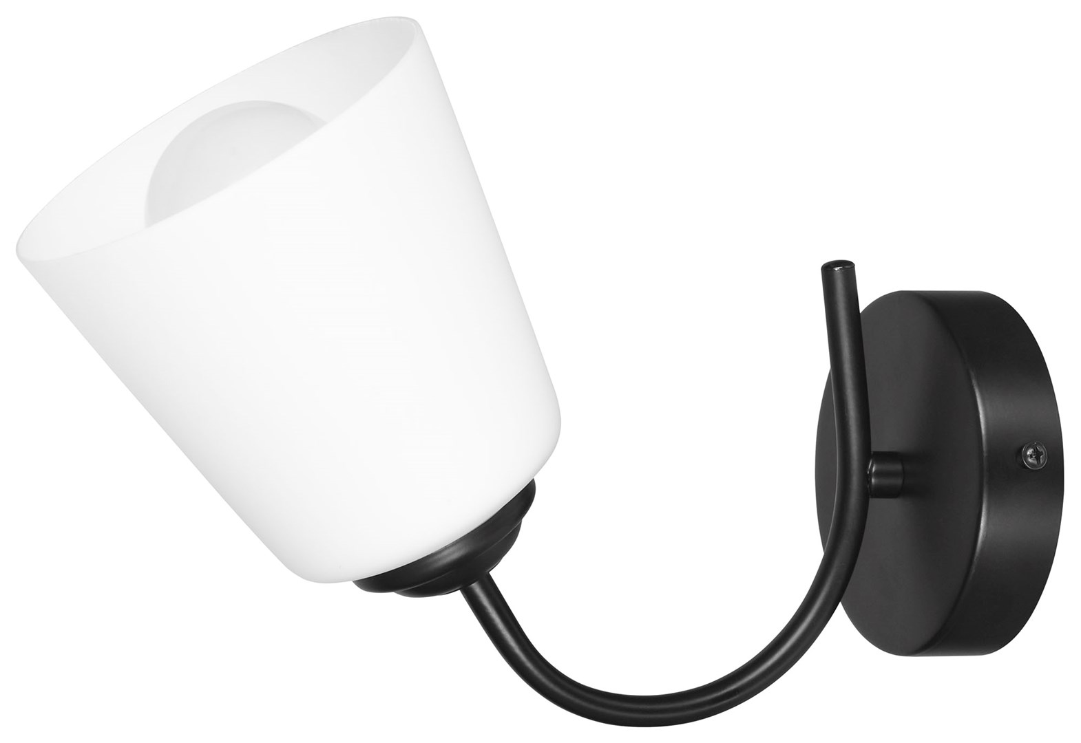 Klasična stenska svetilka Activejet ALMA 1P, črna/bela, E27, 1x40W