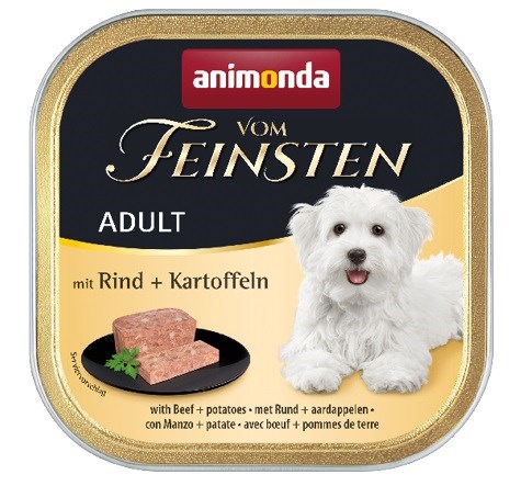 ANIMONDA Vom Feinsten govedina z krompirjem, mokra hrana za pse, 150g