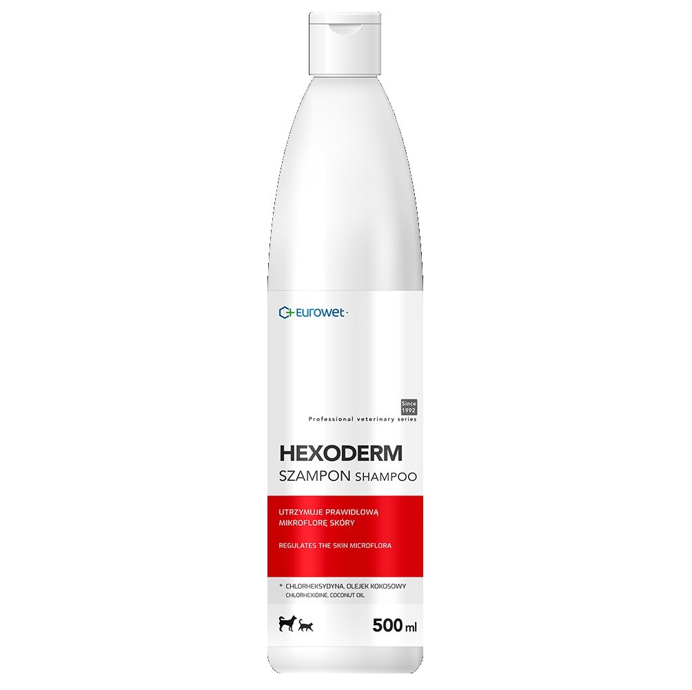 EUROWET Hexoderm šampon za pse in mačke, 500ml