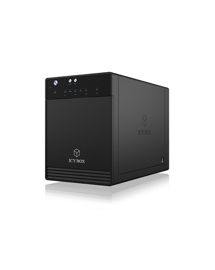 ICY BOX IB-3740-C31 ohišje za HDD/SSD, črno