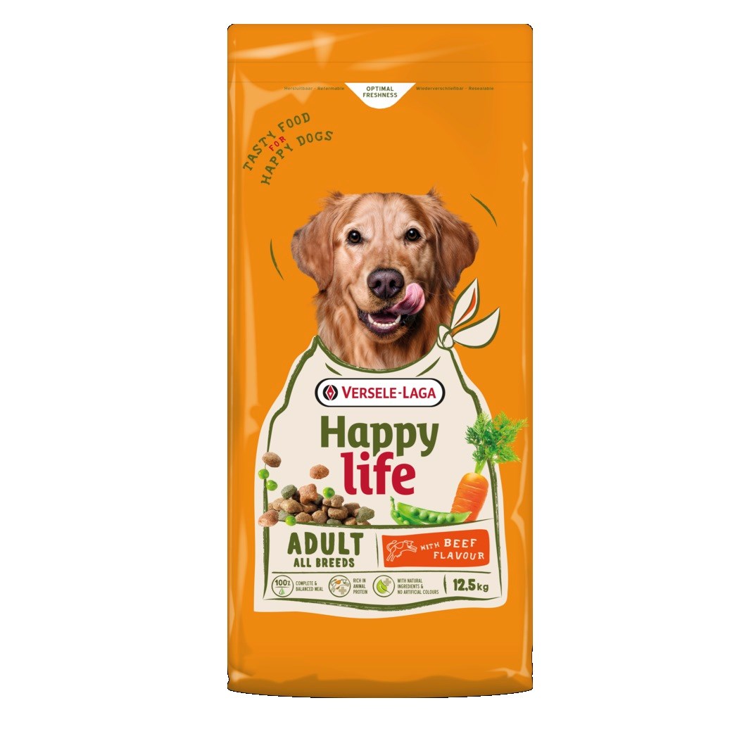 VSL Happy Life Govedina - suha pasja hrana, 12,5 kg