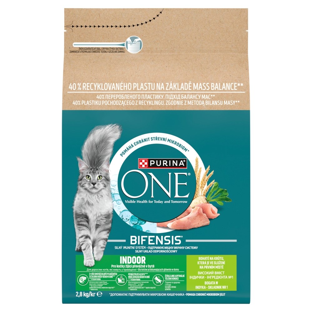 PURINA One Bifensis Indoor Piščanec - suha hrana za mačke - 2,8kg