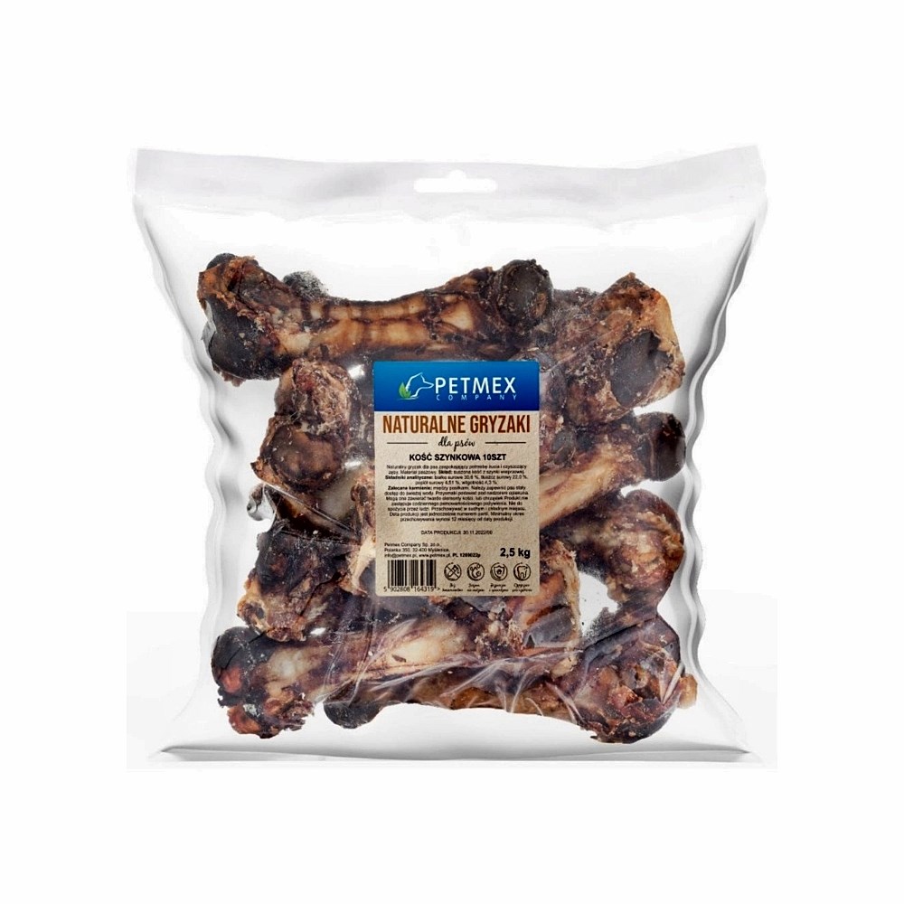 PETMEX Ham kosti 10 kosov - Pasje priboljški - 2,5kg