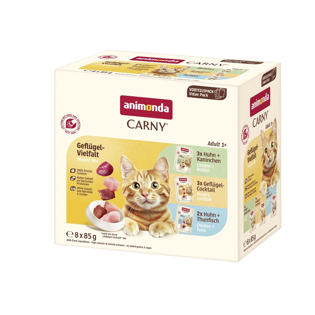 ANIMONDA Carny Adult mix mokra hrana za mačke, 8 x 85 g