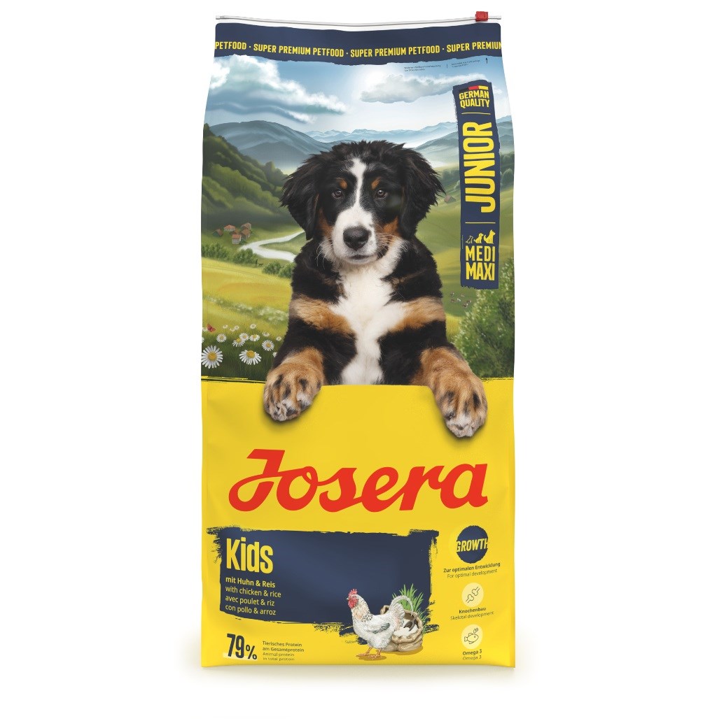 JOSERA Kids Medium/Maxi Piščanec, suha hrana za mladiče, 12,5 kg
