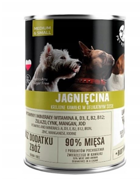 PET REPUBLIC Adult Medium & Small Jagnjetina - mokra hrana za pse - 400g
