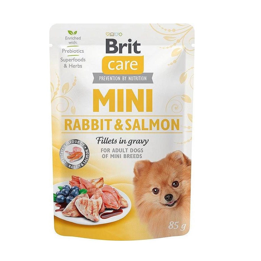 BRIT Care Mini Rabbit&Salmon - mokra hrana za majhne pse, 85g