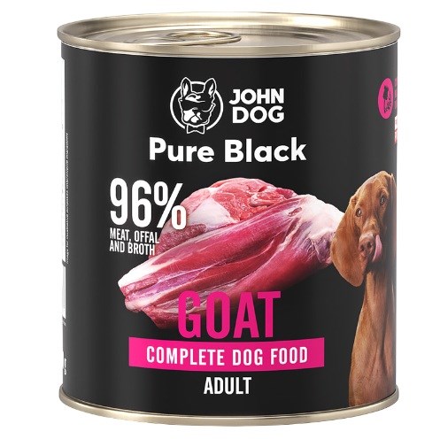JOHN DOG Pure Black Mono Goat 800g mokra hrana za pse (koza)