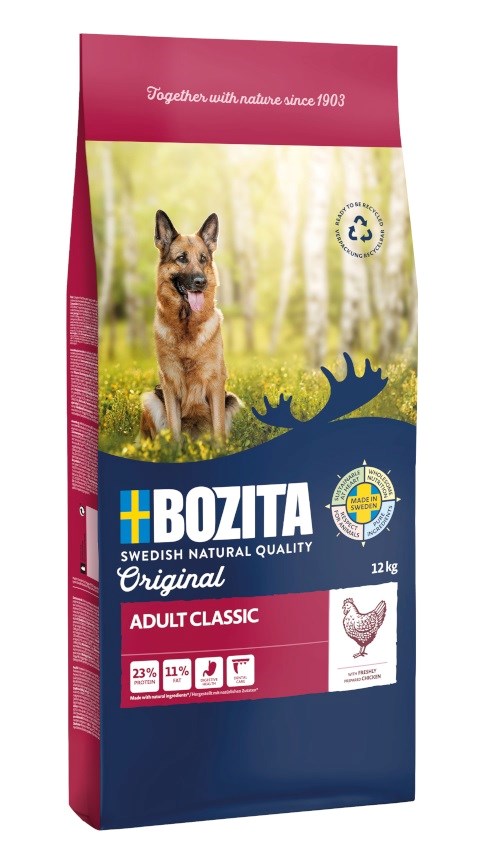 Bozita Original Chicken Adult suha hrana za pse, 12 kg