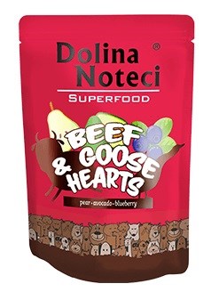 Dolina Noteci Superfood - goveje in gosje srce - mokra pasja hrana - 300 g