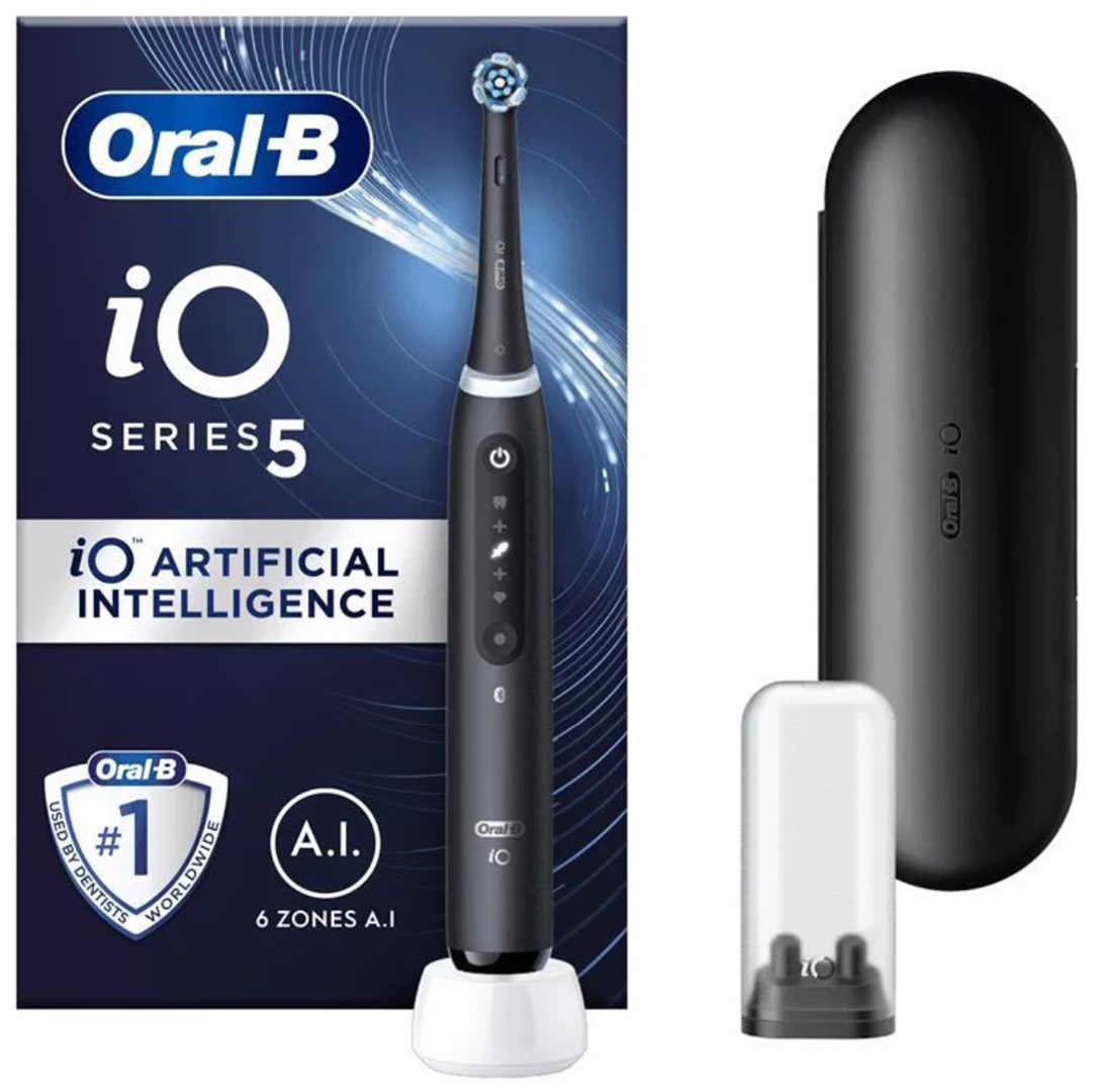 Oral-B iO5 električna zobna ščetka, črna