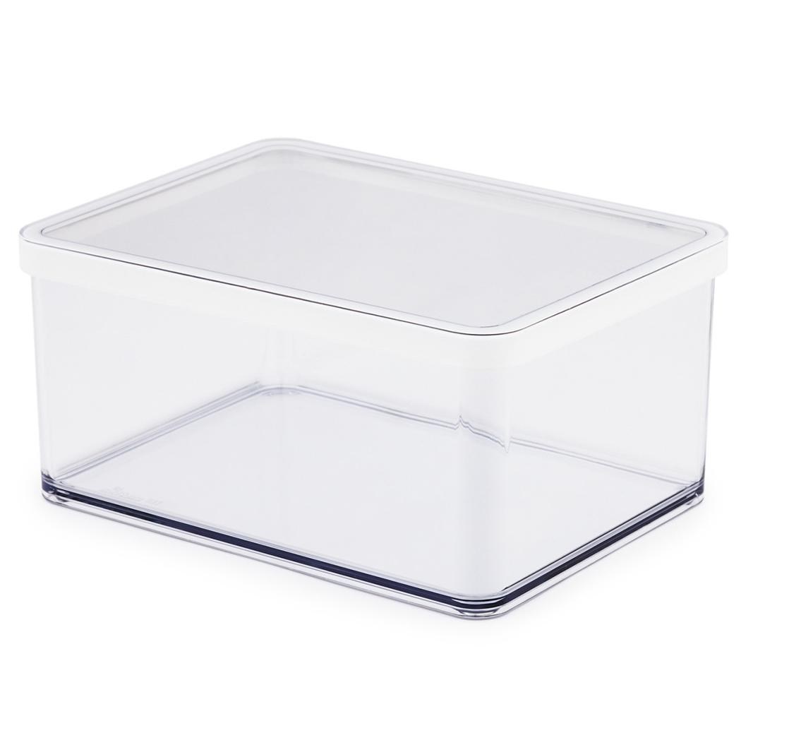 ROTHO Loft posoda za priboljške, 2,25 l, bela/transparentna