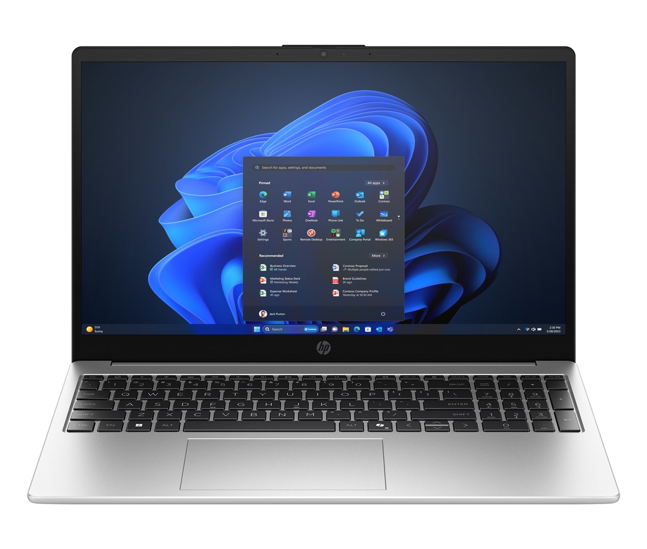 HP 255R G10 prenosnik, AMD Ryzen 5 7535U, 15.6" Full HD, 8GB DDR5, 512GB SSD, Win 11 Home, srebrn