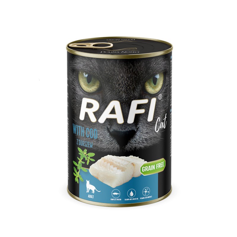 RAFI Cat Adult s škarpom - mokra hrana za mačke, 400 g