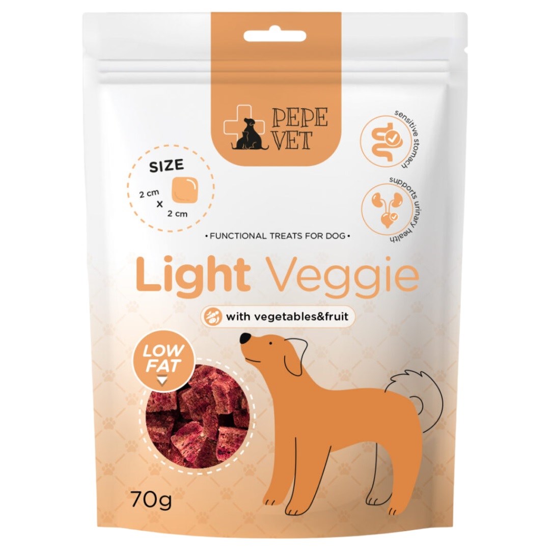 PEPE VET Light Veggie - pasja poslastica - 70g