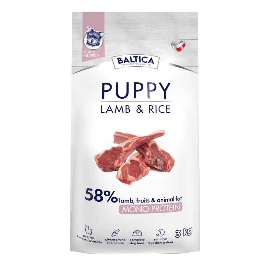 BALTICA Nutraceutic Puppy Lamb s rižem 3 kg - suha hrana za mladiče