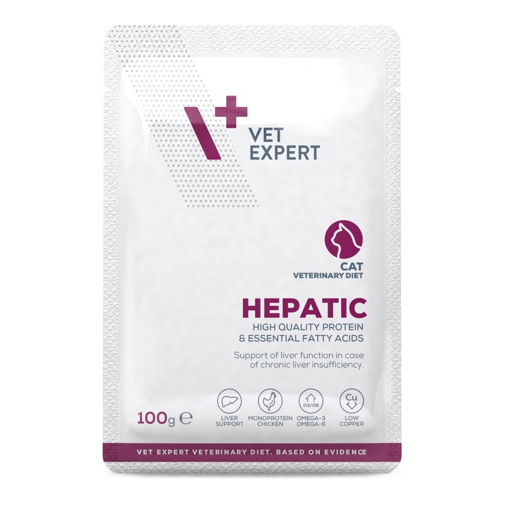 VEE vlažna hrana za mačke Hepatic Chicken, 100g