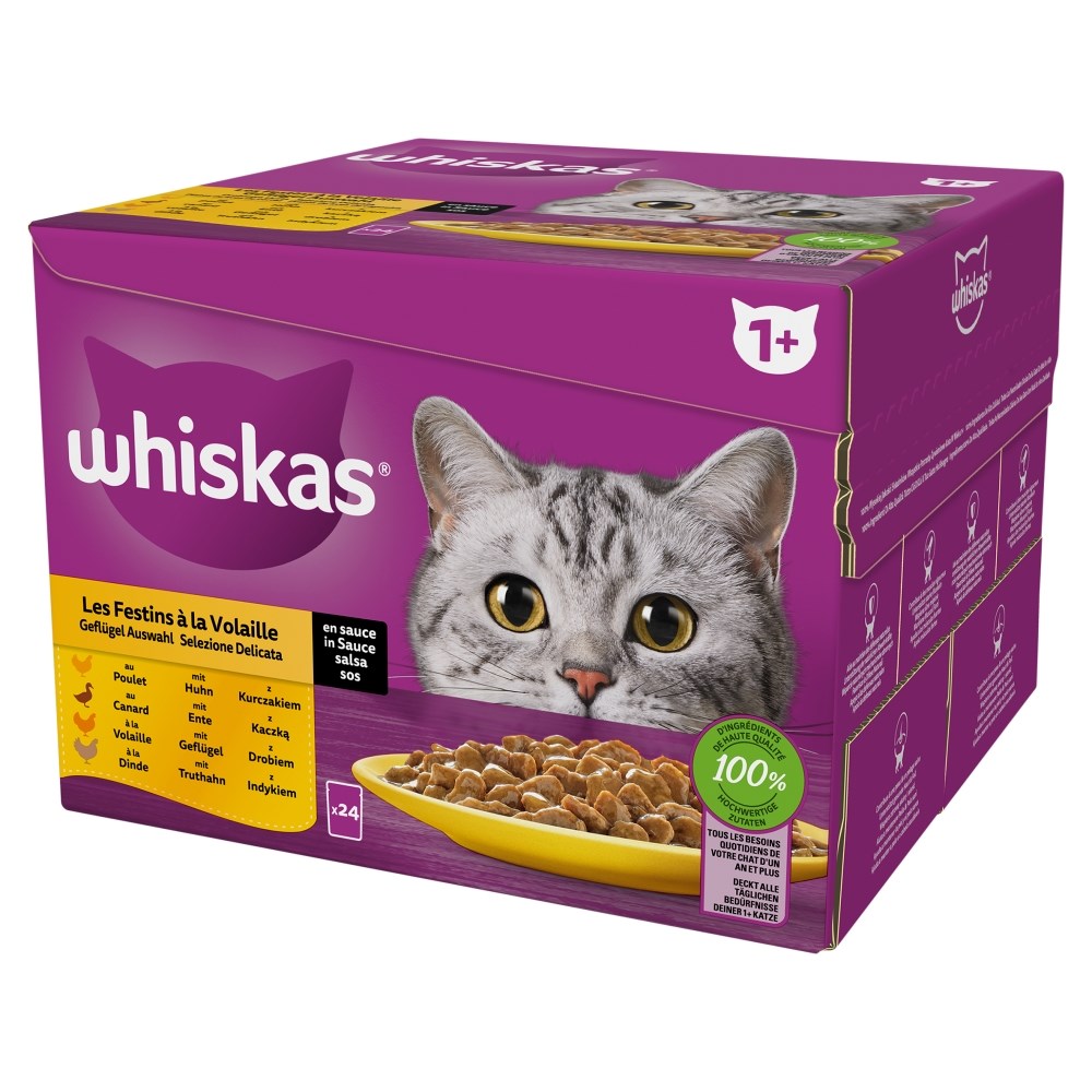 Whiskas gozdna poslastica - mokra hrana za mačke, 24x85 g