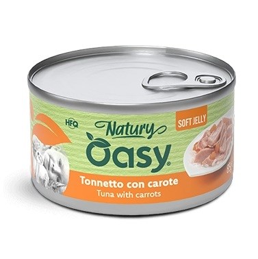 OASY Natury Soft Jelly Tuna s korenčkom - mokra hrana za mačke - 150 g