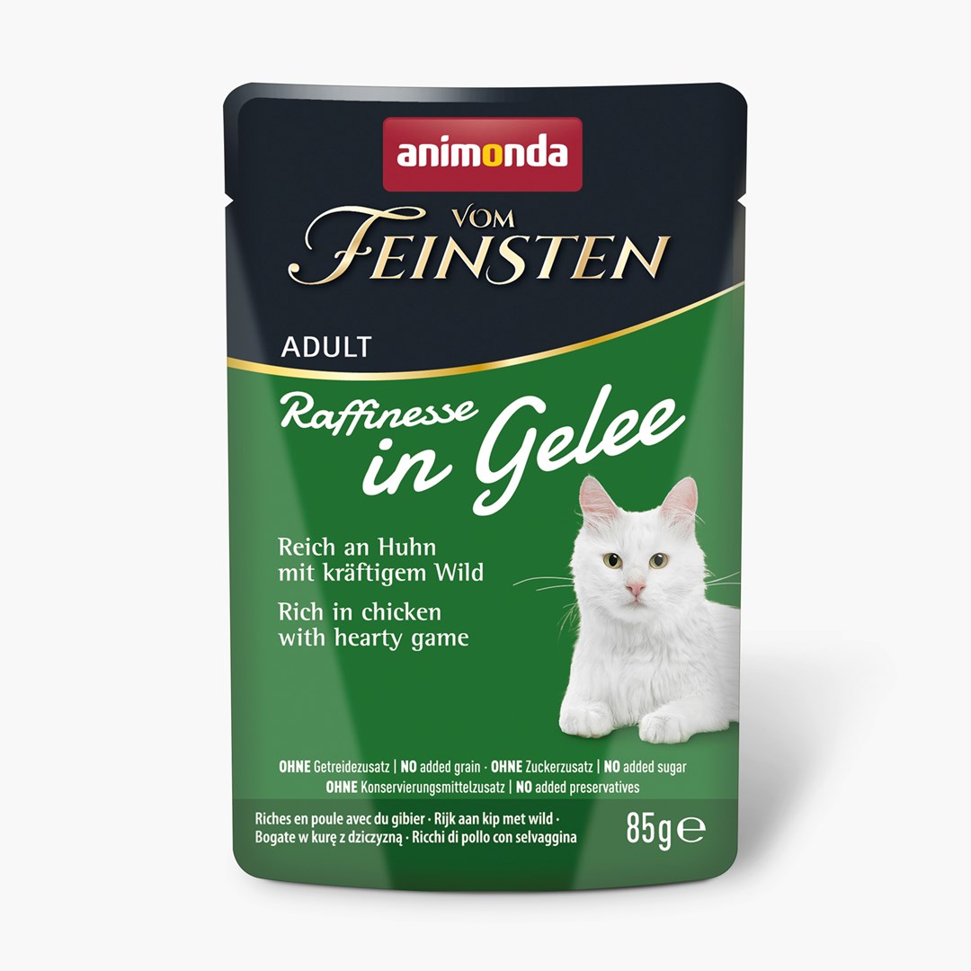 ANIMONDA Vom Feinsten Odrasla Raffinesse Mokra hrana za mačke, piščanec z divjačino, 85g