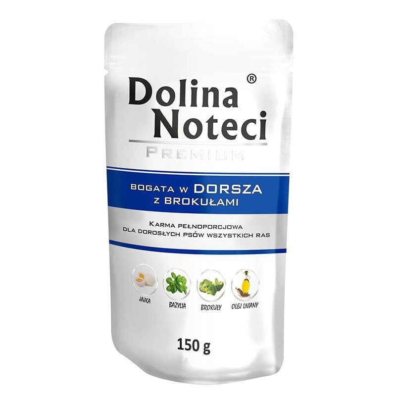 Dolina Noteci Premium hrana za pse, bogata s trsko in brokolijem, 150g