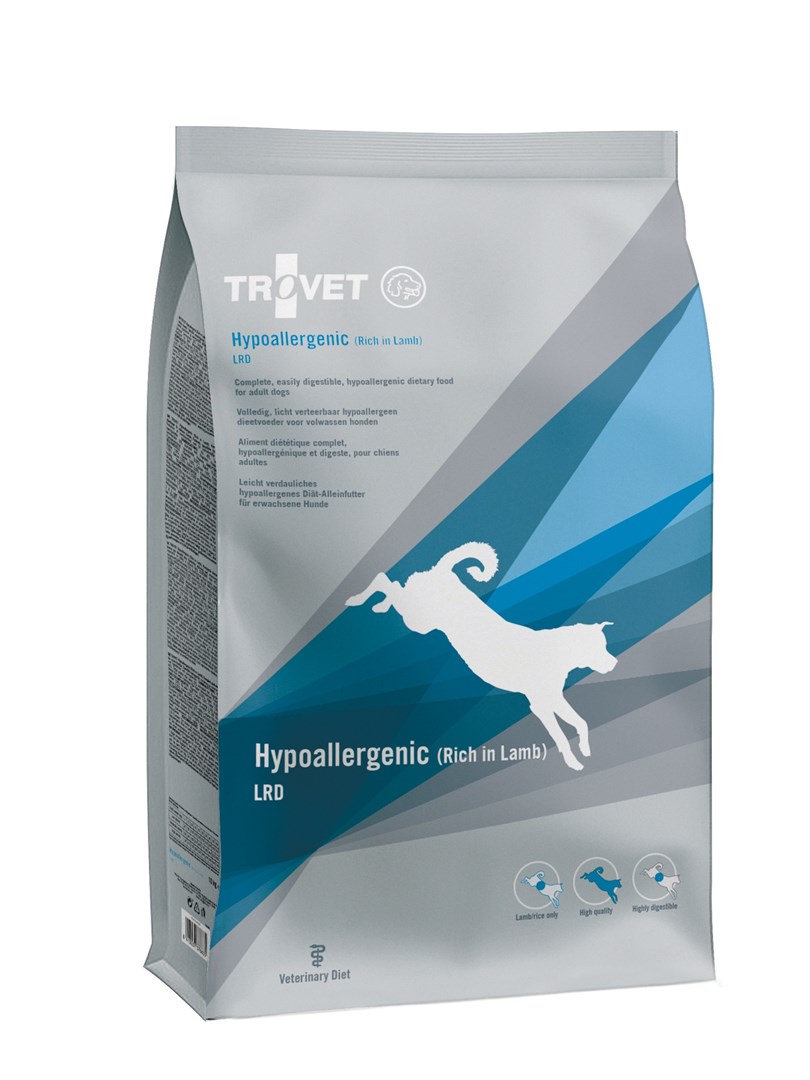 TROVET Hypoallergenic LRD Lamb, veterinarska suha hrana za pse, 10 kg