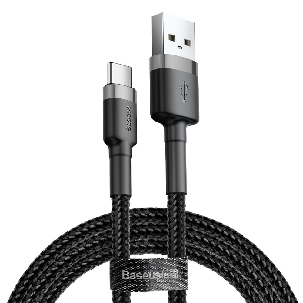 USB-A na USB-C kabel Baseus CATKLF-CG1, 2m, 2A, črn/siv