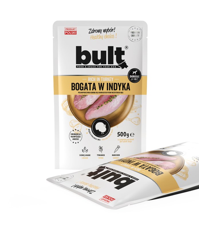 BULT mokra hrana za pse s puranom - 500g