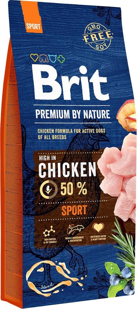 BRIT Premium by Nature Sport Chicken - pasja hrana - 15 kg