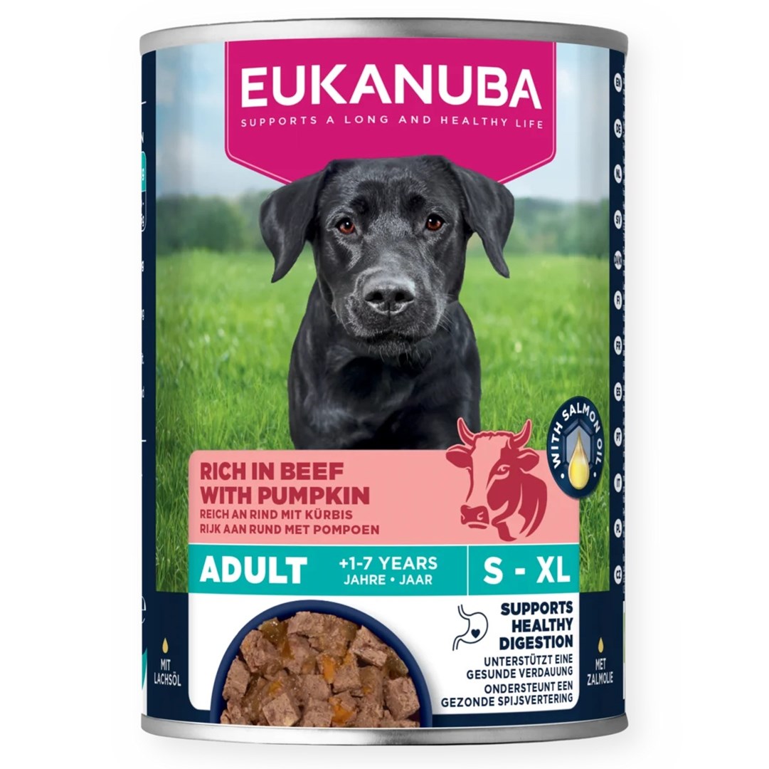 EUKANUBA Life Care mokra pasja hrana, z govedino in bučkami, 400g