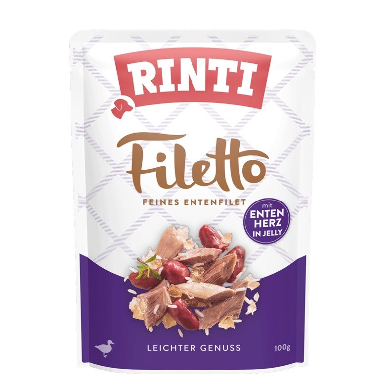 RNT RINTI Filetto račja srca - mokra pasja hrana - 100g