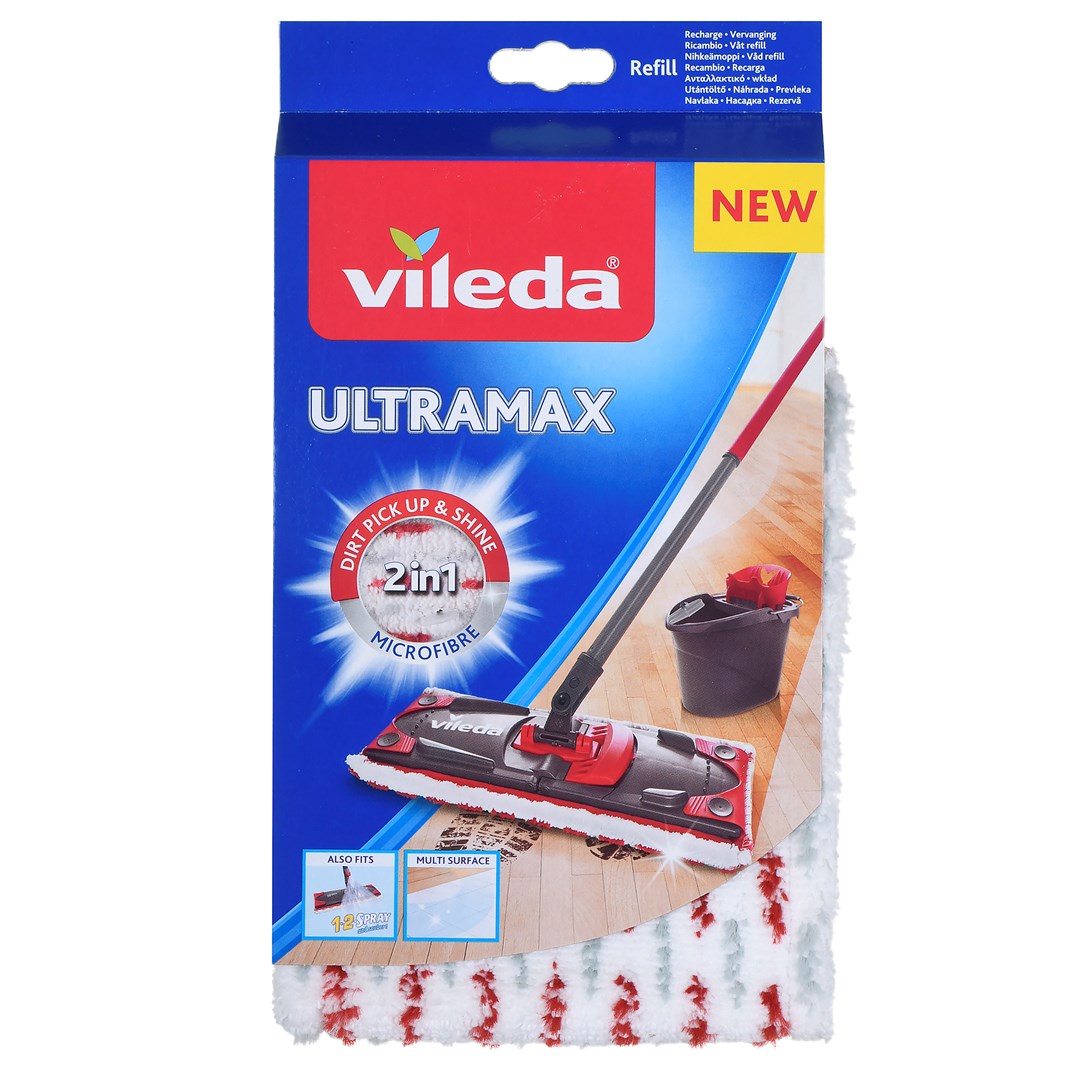 Nadomestna glava za mop Vileda Ultramax/Ultramat Turbo, mikrovlakna, večbarvna