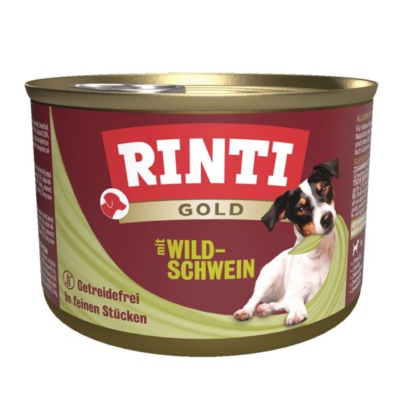 RINTI Gold Vlažna hrana za pse s divjim prašičem - 185g