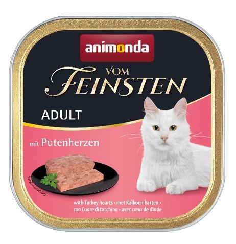 ANIMONDA Vom Feinsten Adult Pur Puranjekovi srčki - Mokra hrana za mačke - 100g